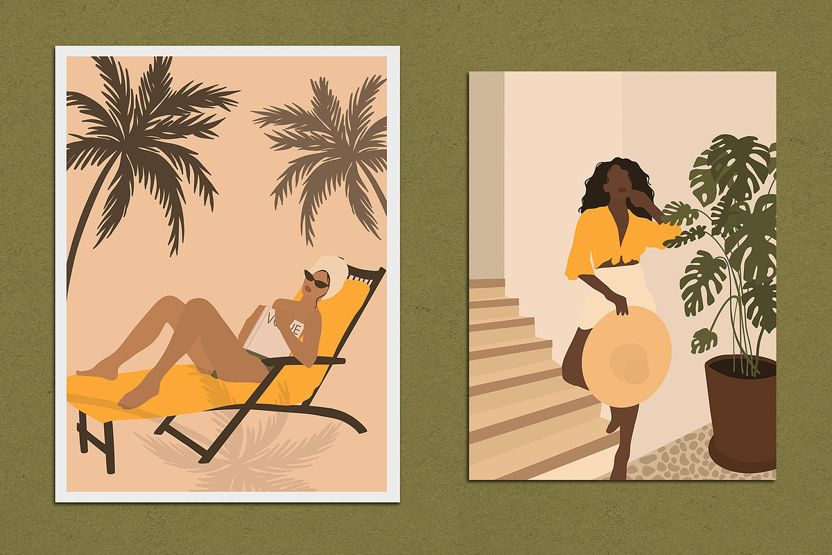 Tropical Summer Posters, a Decorative Illustration by Miracles Everywhere (Photo 3 of 7)
