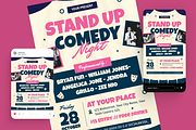 Stand Up Comedy Flyer Set, a Flyer Template by Annora Studio (Thumbnail 2 of 6)