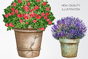 Watercolor front door scene creator, an Object Graphic by yana.fefelova (Thumbnail 3 of 4)