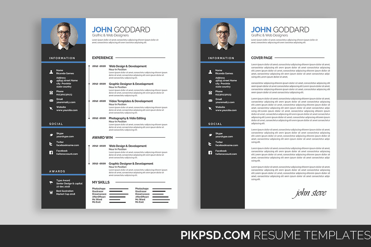 Professional Resume/CV, a Resume Template by graphicforest (Photo 2 of 5)