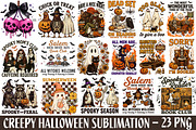 Creepy Halloween Sublimation Bundle, a Work Illustration by Sublimation Artist (Thumbnail 1 of 20)