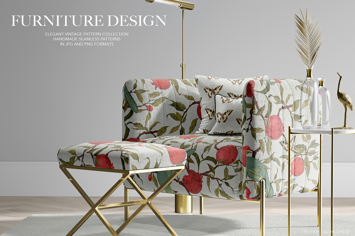 Vintage Garden - Pattern Collection, a Pattern Graphic by Alisa Fimen Design (Photo 7 of 10)