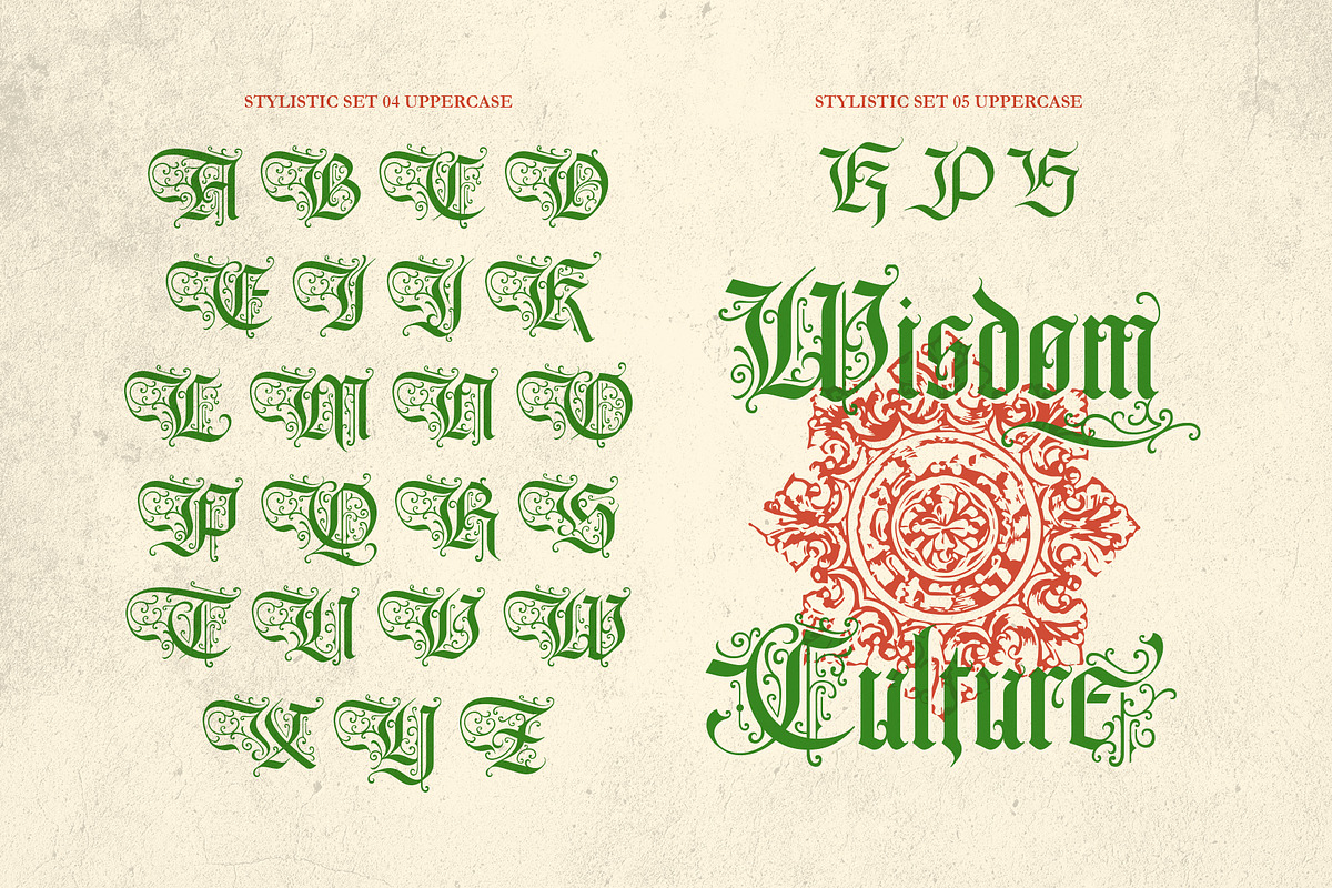Signtelly Typeface, a Blackletter Font by alit design (Photo 11 of 20)