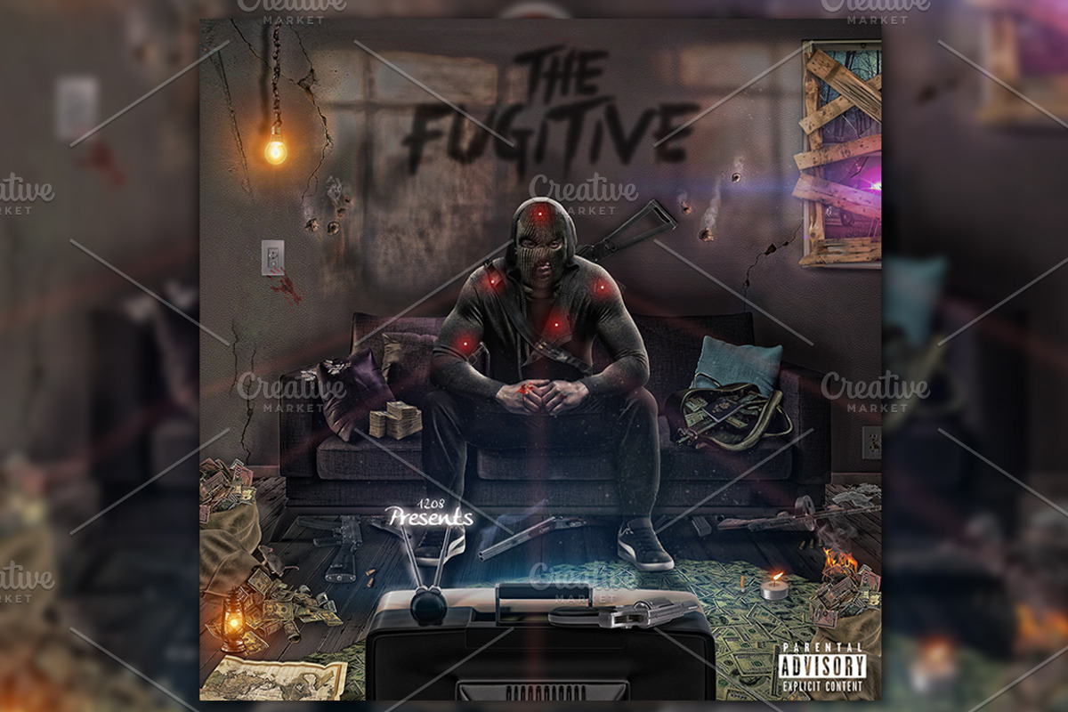 The Fugitive - Mixtape/Album  Cover, a Household Mockup by 1208designs (Photo 1 of 4)