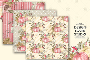 Pumpkin Paradise Digital Paper Pack