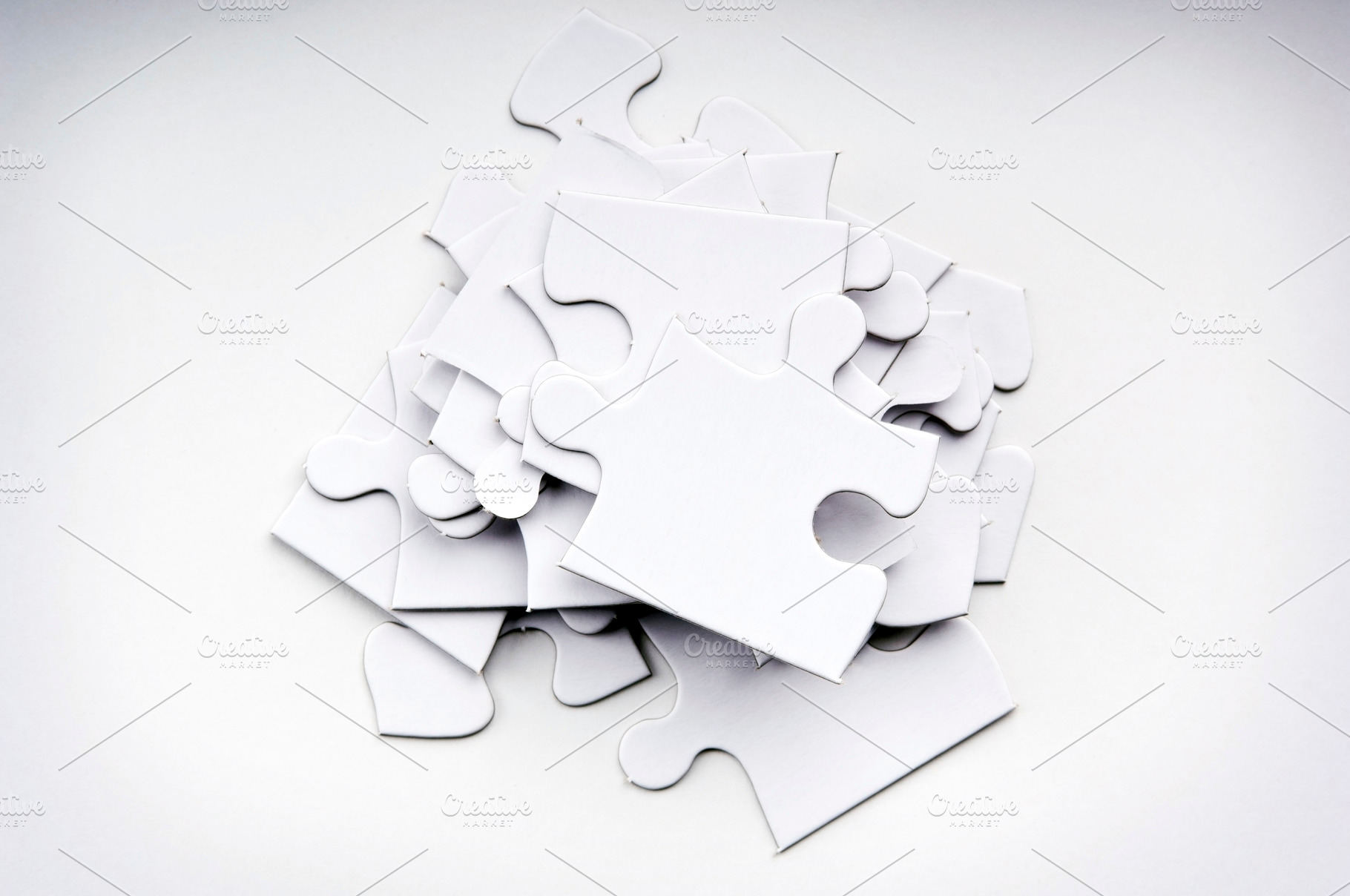 Jigsaw Puzzle Pieces, an Abstract Photo by THP Creative