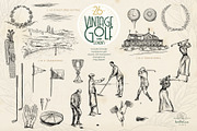 Vintage Golf Illustrations, an Illustration by beehouse studio (Thumbnail 2 of 7)