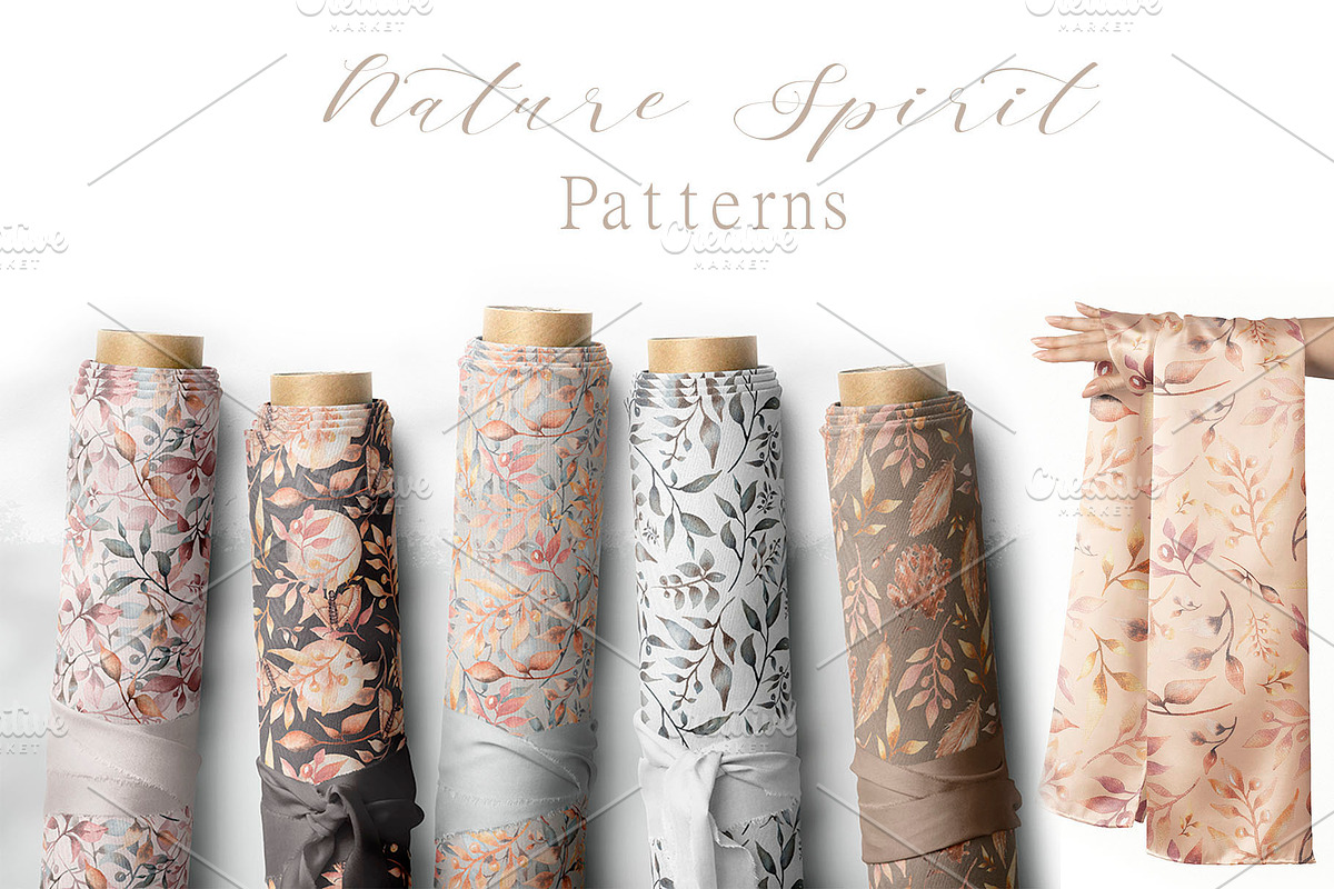 Nature Spirit Patterns, a Pattern Graphic by MayaNavits (Photo 1 of 11)