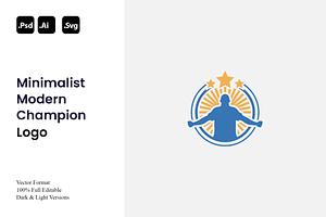 Minimalist Modern Champion Logo, a Branding & Logo Template by Luxury Logos