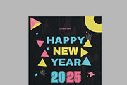 Happy New Year 2025, a Flyer Template by MightyDesign (Thumbnail 2 of 8)