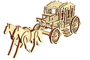 Carriage - Laser Cut File, an Object Graphic by VectorPainter (Thumbnail 5 of 10)