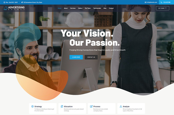 Advertising Agency WordPress Theme preview 7
