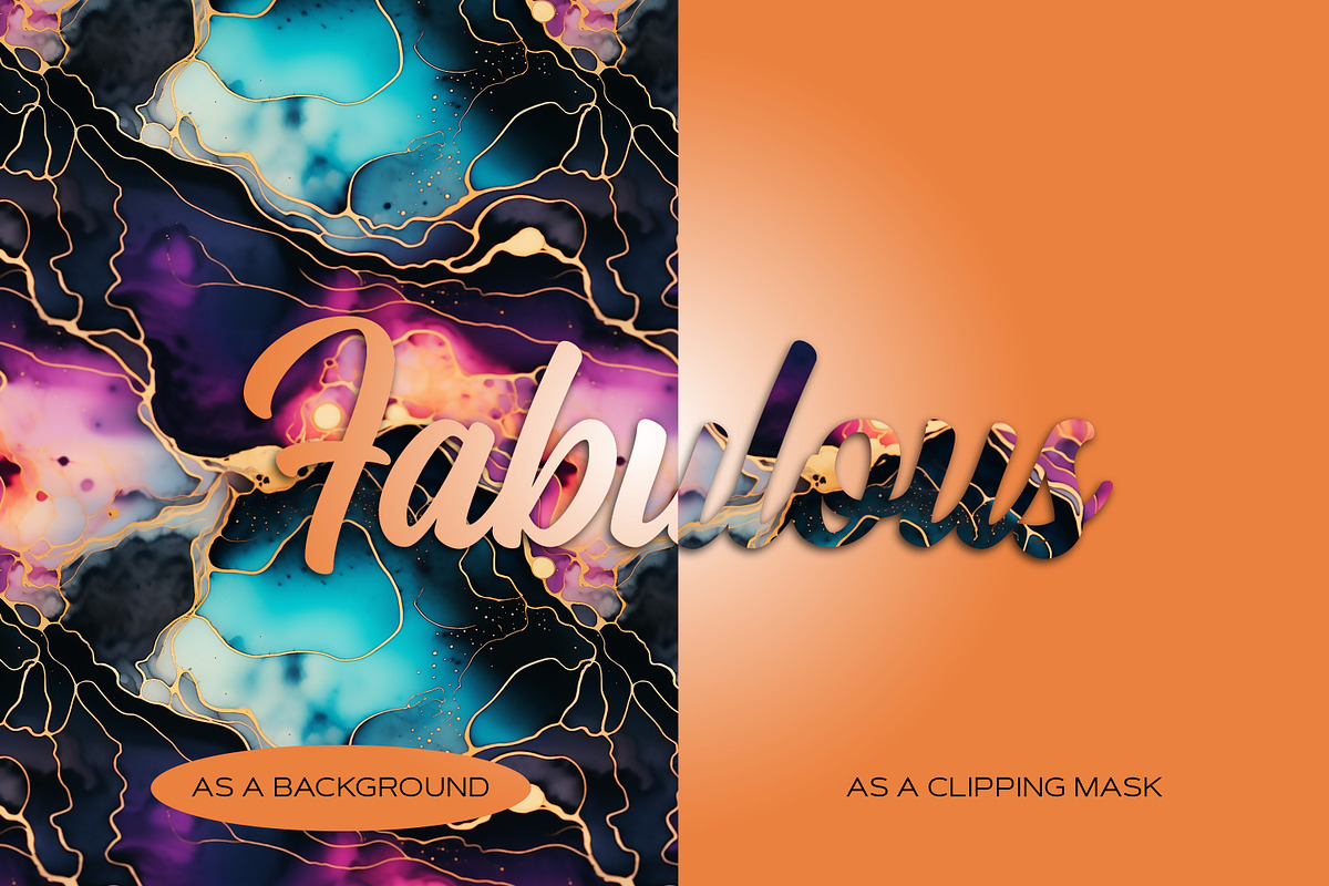 Multicolor Alcohol Ink Patterns, a Pattern Graphic by Skritch Studio (Photo 4 of 8)
