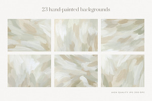 Earthy Abstract Painted Backgrounds