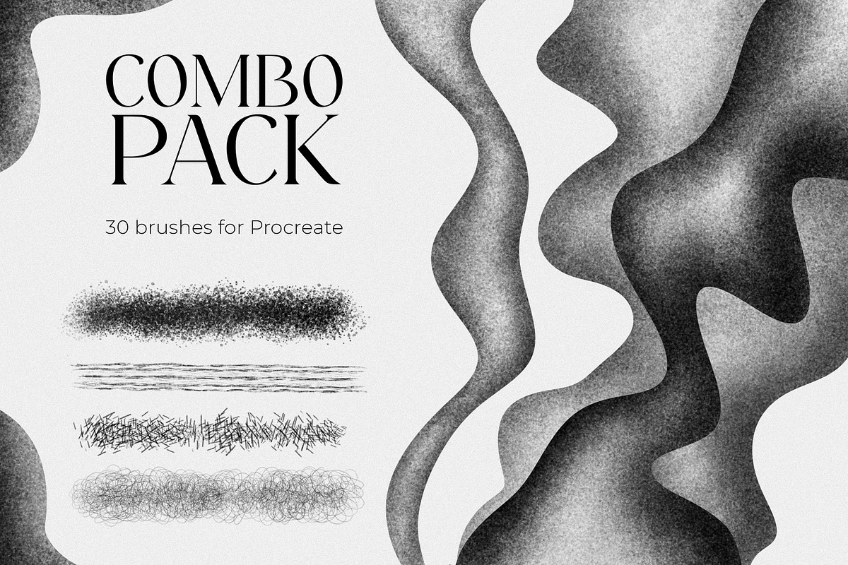 Procreate Brushes, Procreate Texture, a Brush Add-On by SmuffizStudio (Photo 1 of 3)