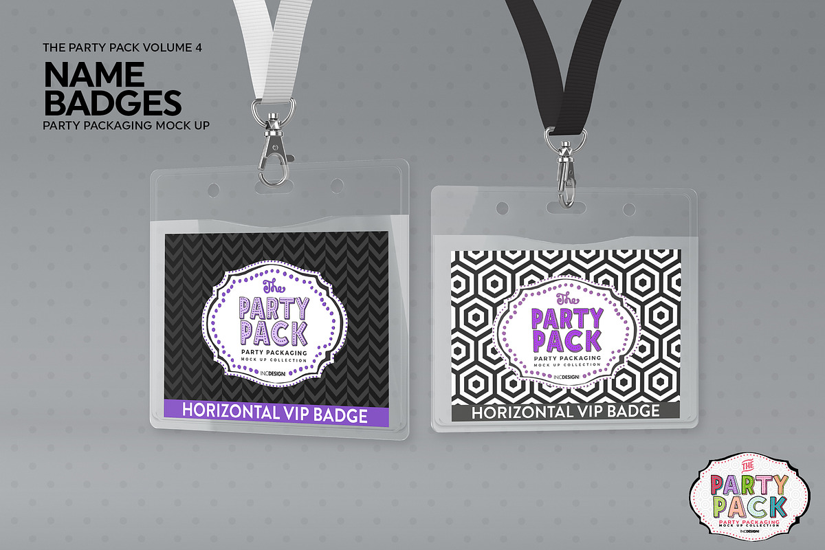 Name Badges with Lanyards Mockup, a Cups & Container Mockup by INCDesign (Photo 4 of 7)