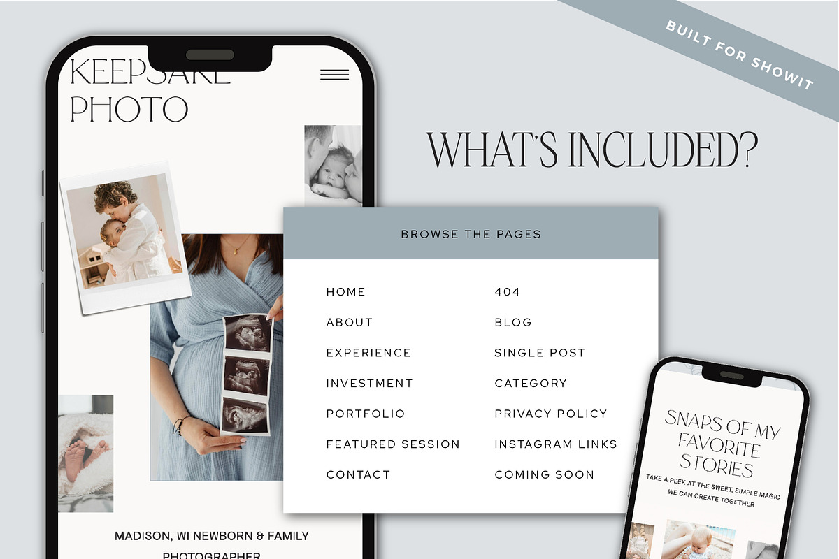 Showit Template Family Photographers, a Websites & App Template by Lennox Creative Co. (Photo 3 of 5)