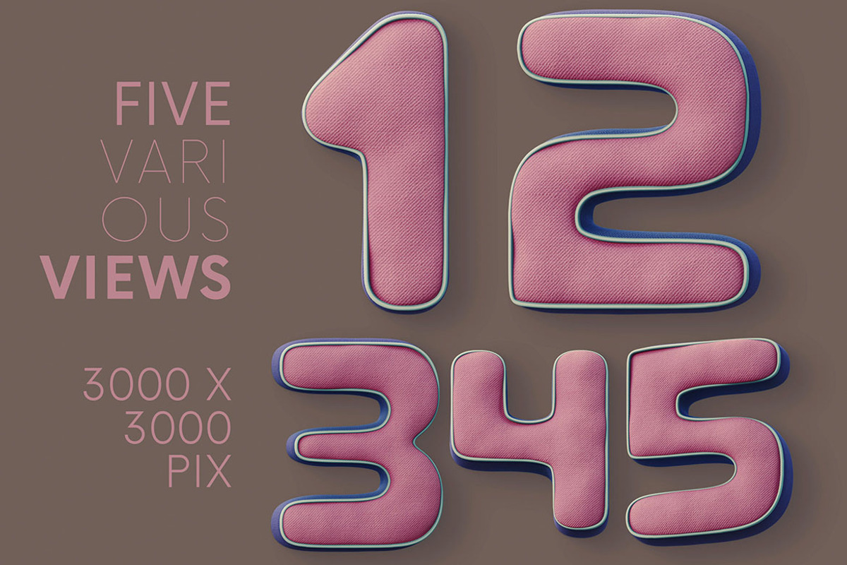 Soft Fabric - 3D Lettering, an Object Graphic by MIIM