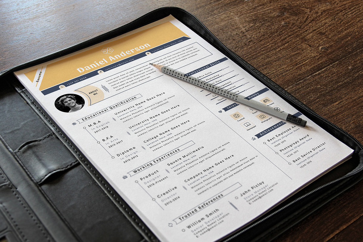 Resume Cv Template Word Apple Pages, a Resume Template by Tbunny (Photo 4 of 7)