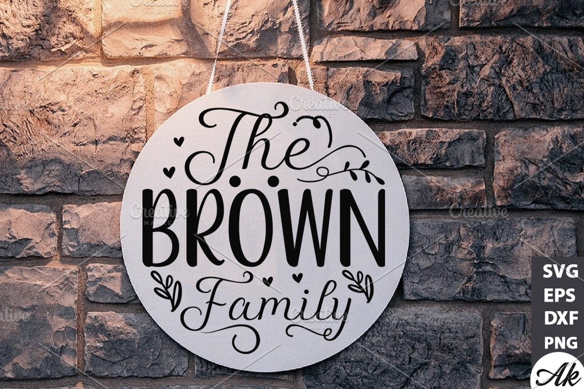 Family Round Sign SVG Bundle, a Graphic by akazaddesign (Photo 7 of 8)
