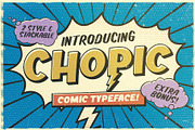 Chopic Typeface, a Sans Serif Font by alit design (Thumbnail 1 of 18)