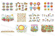 Cartoon plants and flowers set, an Illustration by Bubert Art (Thumbnail 2 of 5)