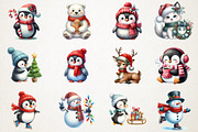 Frosty Friends & Festive Fun Clipart, an Illustration by RobertsArt (Thumbnail 4 of 7)