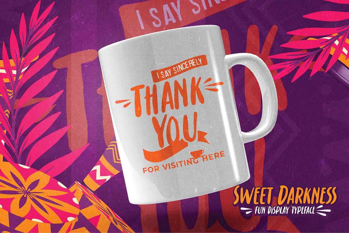 Sweet Darkness - Fun Display Typefac, a Font by Gassstype (Photo 8 of 8)