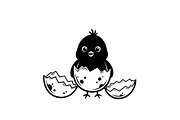 Cute Easter Chick Hatch Vector Bundl, an Illustration by jahid234 (Thumbnail 18 of 51)