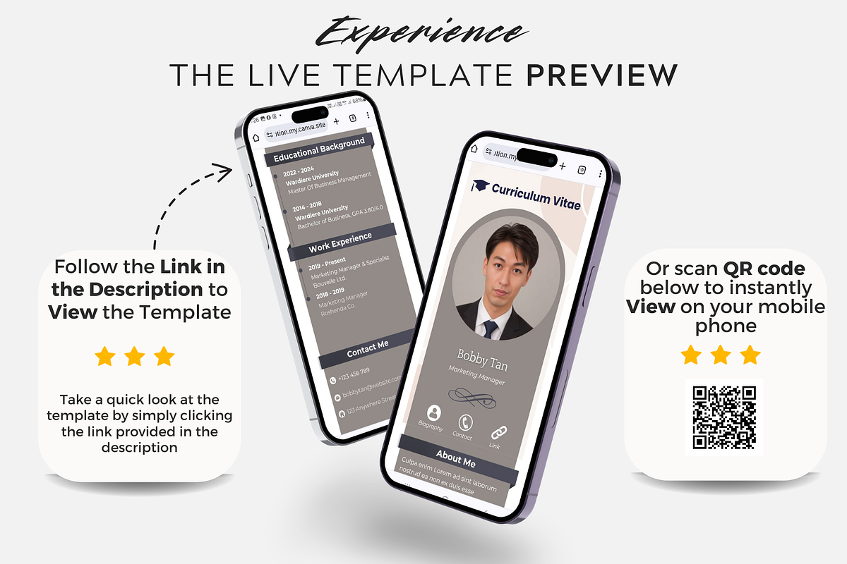 StarCV Pro-01|Canva Resume Template, a Landing Page Template by Omaikraf Studio (Photo 5 of 8)