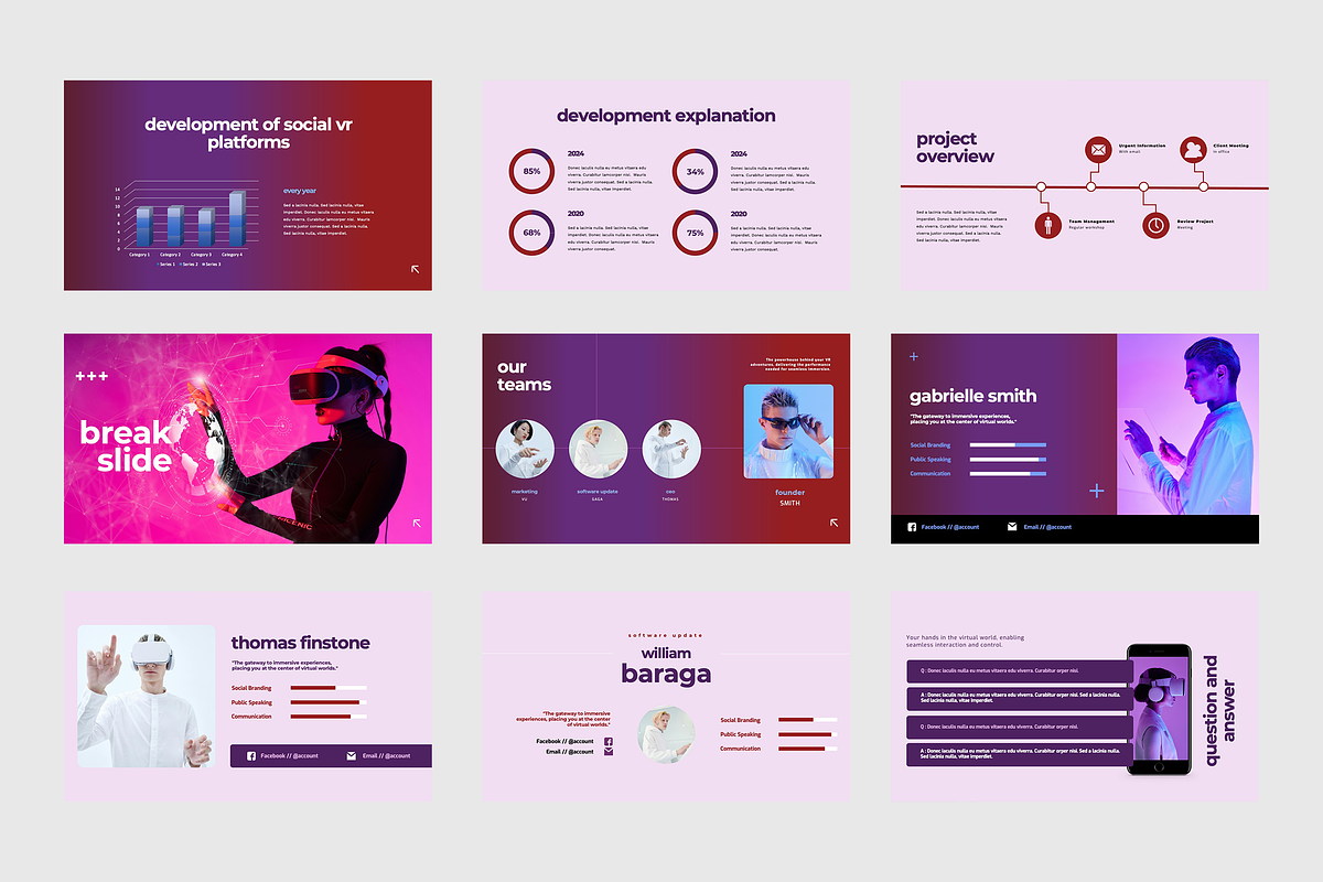 VR Pitch Deck Powerpoint Template, a Presentation Template by TMint Creative (Photo 5 of 6)
