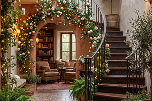Opulent Mediterranean Staircase, an Architecture Photo by Virgo Studio