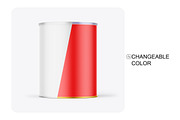 Tin Can w/ Matte Finish Mockup, a Cups & Container Mockup by Mockups Planet (Thumbnail 4 of 7)