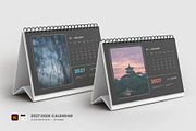 2027 Black minimal desk calendar, a Stationery Template by Tanmoy Topu (Thumbnail 1 of 2)