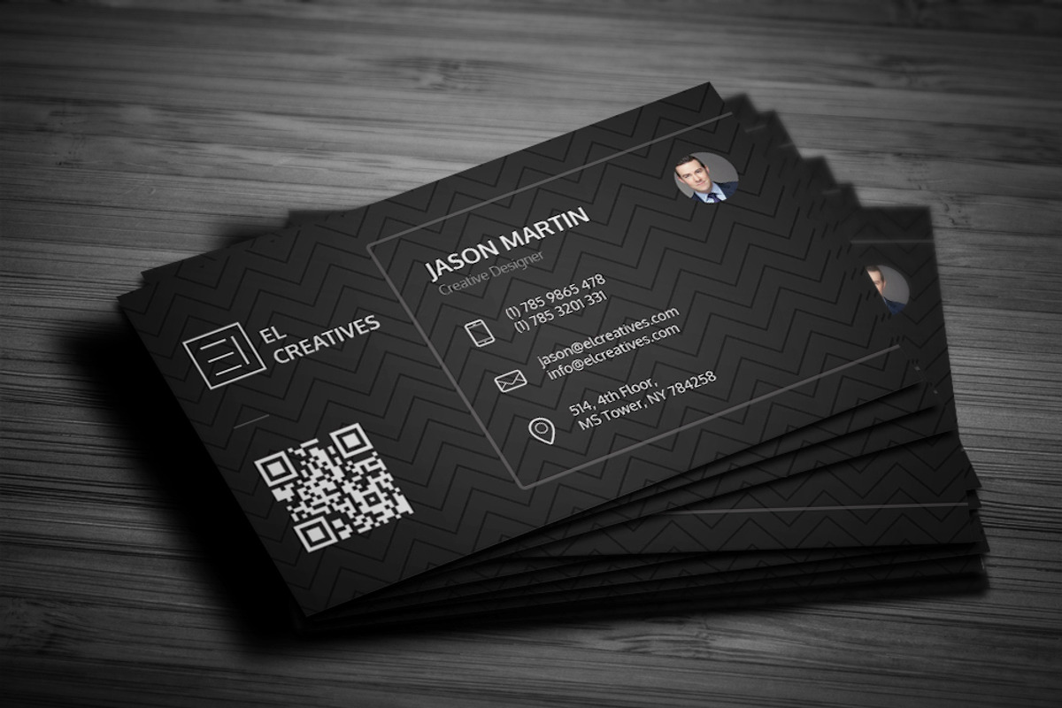 Dark Corporate Business Card, a Business Card Template by bouncy (Photo 1 of 4)