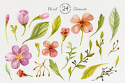 Watercolor Floral DIY Pack, a Decorative Illustration by NataliVA (Thumbnail 2 of 5)