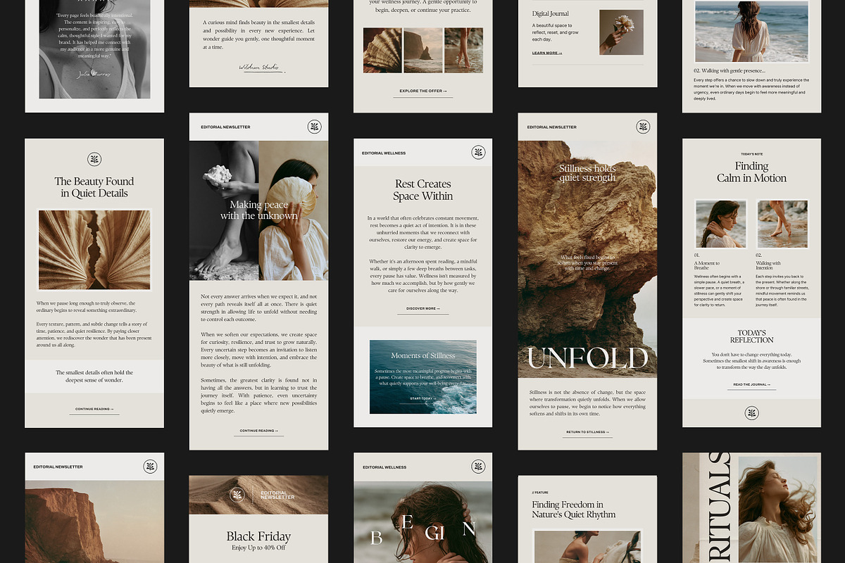 Editorial Newsletter Templates, an Email Template by Wildnun Studio (Photo 1 of 18)