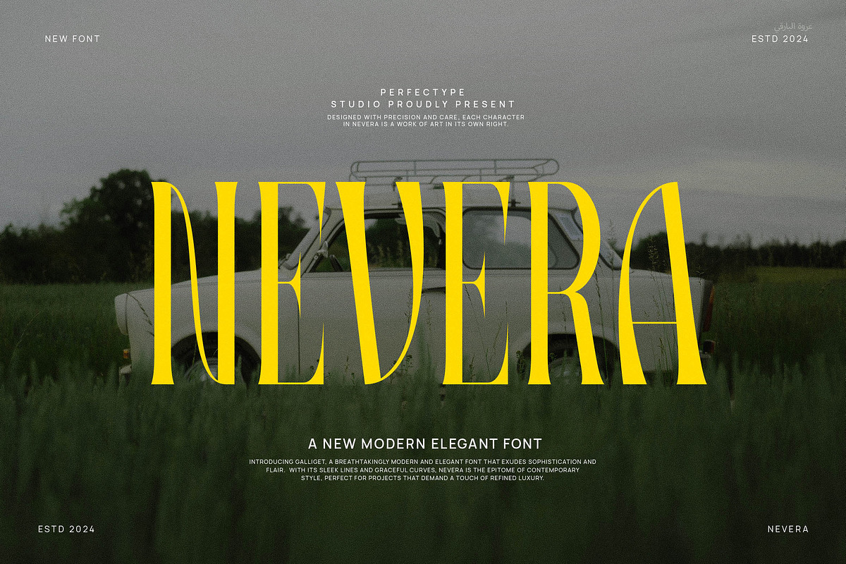 Nevera Vintage Serif Font, a Serif Font by Perfectype (Photo 1 of 8)