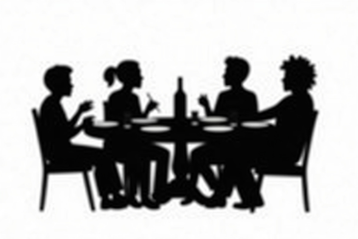 Dining People Silhouette Set, an Illustration by Designs_River (Photo 8 of 9)