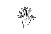 Hand Plant Growth Bundle, an Illustration by yasushie (Thumbnail 9 of 31)