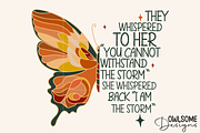 Feminist I Am The Storm Butterfly, a Graphic by Owlsome.Designs (Thumbnail 1 of 7)