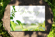 Greenery Landscape Magazine Mockup, a Print Template by ItemBridge (Thumbnail 1 of 2)