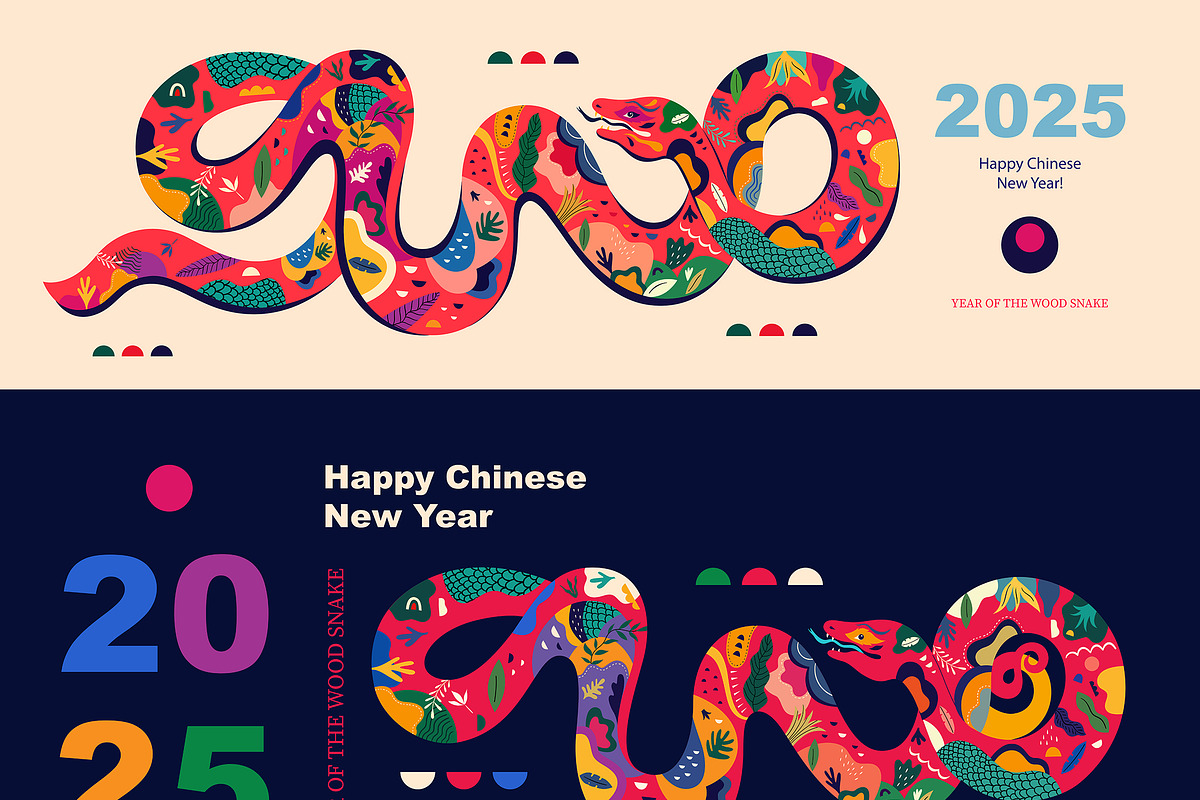 2025 Happy New Year!, a Seasonal Illustration by MoleskoStudio (Photo 3 of 8)