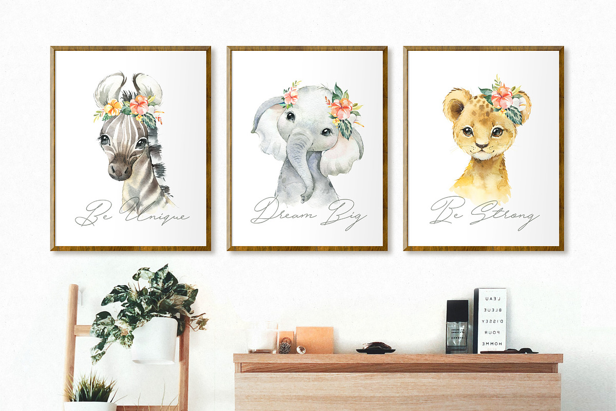Africa. Little Watercolor Animals, an Animal Illustration by OctopusArtis (Photo 11 of 11)