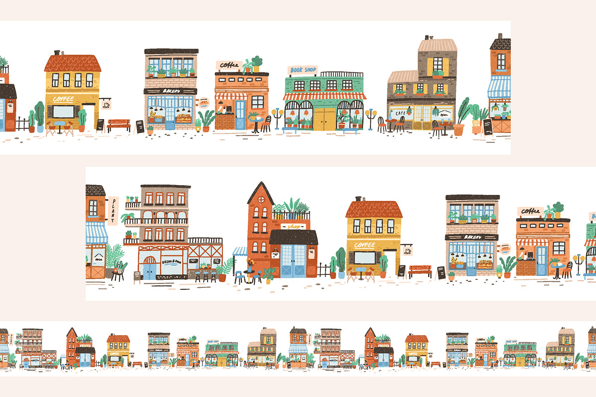 Urban street seamless pattern, a Pattern Graphic by Good Studio