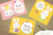 Happy Easter Cartoon Set, an Animal Illustration by SunnyWS (Thumbnail 4 of 4)