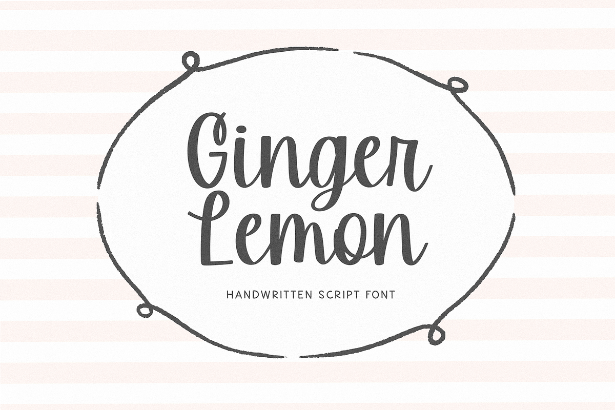 Ginger Lemon | Cute Script Font, a Script Font by KA Designs (Photo 1 of 13)