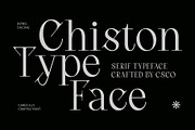 Chiston – Serif Typeface, a Serif Font by Craft Supply Co. (Thumbnail 1 of 8)