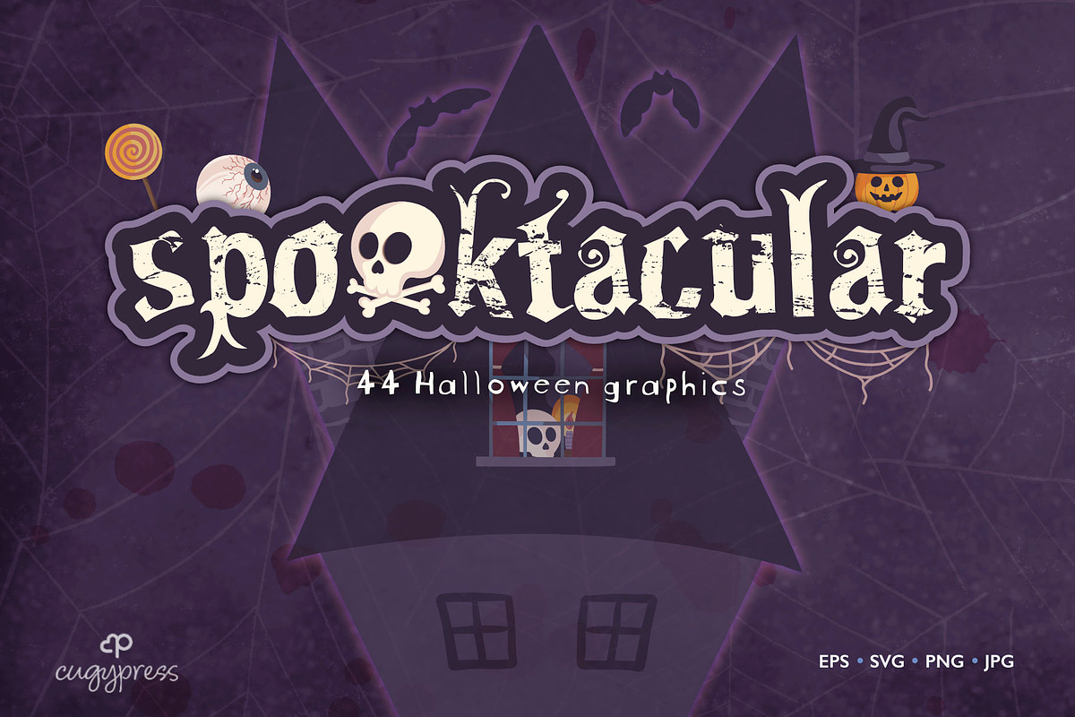 Spooktacular: Halloween Clipart, a Seasonal Illustration by cugypress (Photo 1 of 4)