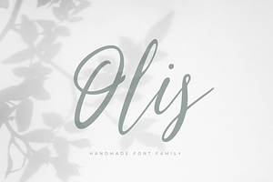 Olis — handmade font family